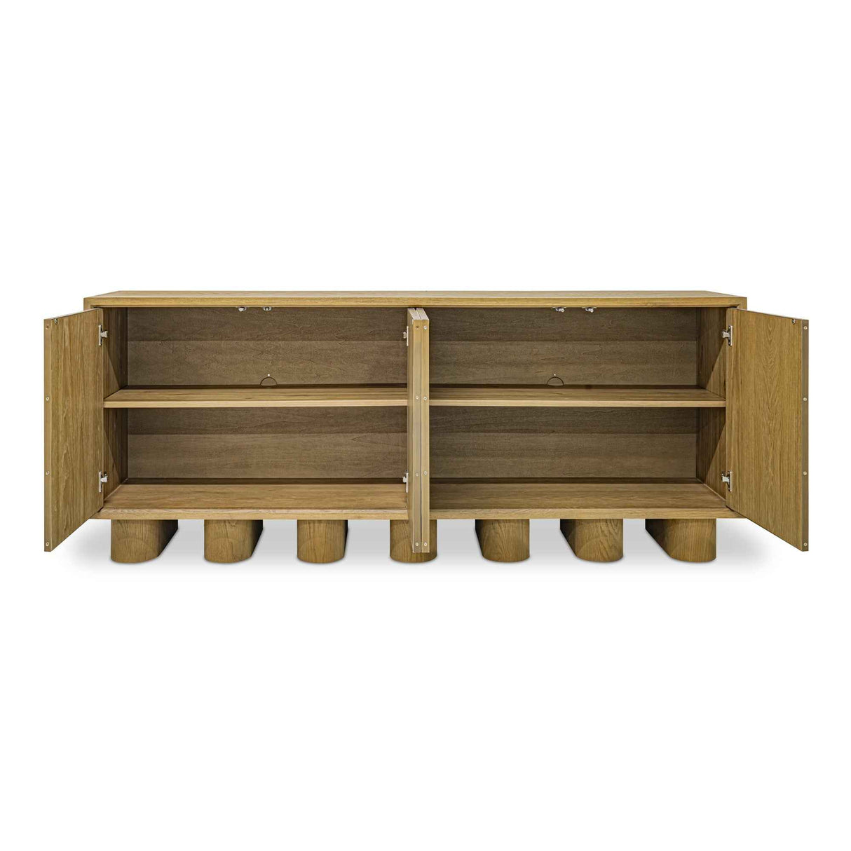 Marcelle White/Natural Sideboard by Moe's Home at Eve Furniture