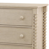 Marcellina 6 Drawer Dresser, White Wash by Dovetail at Eve Furniture