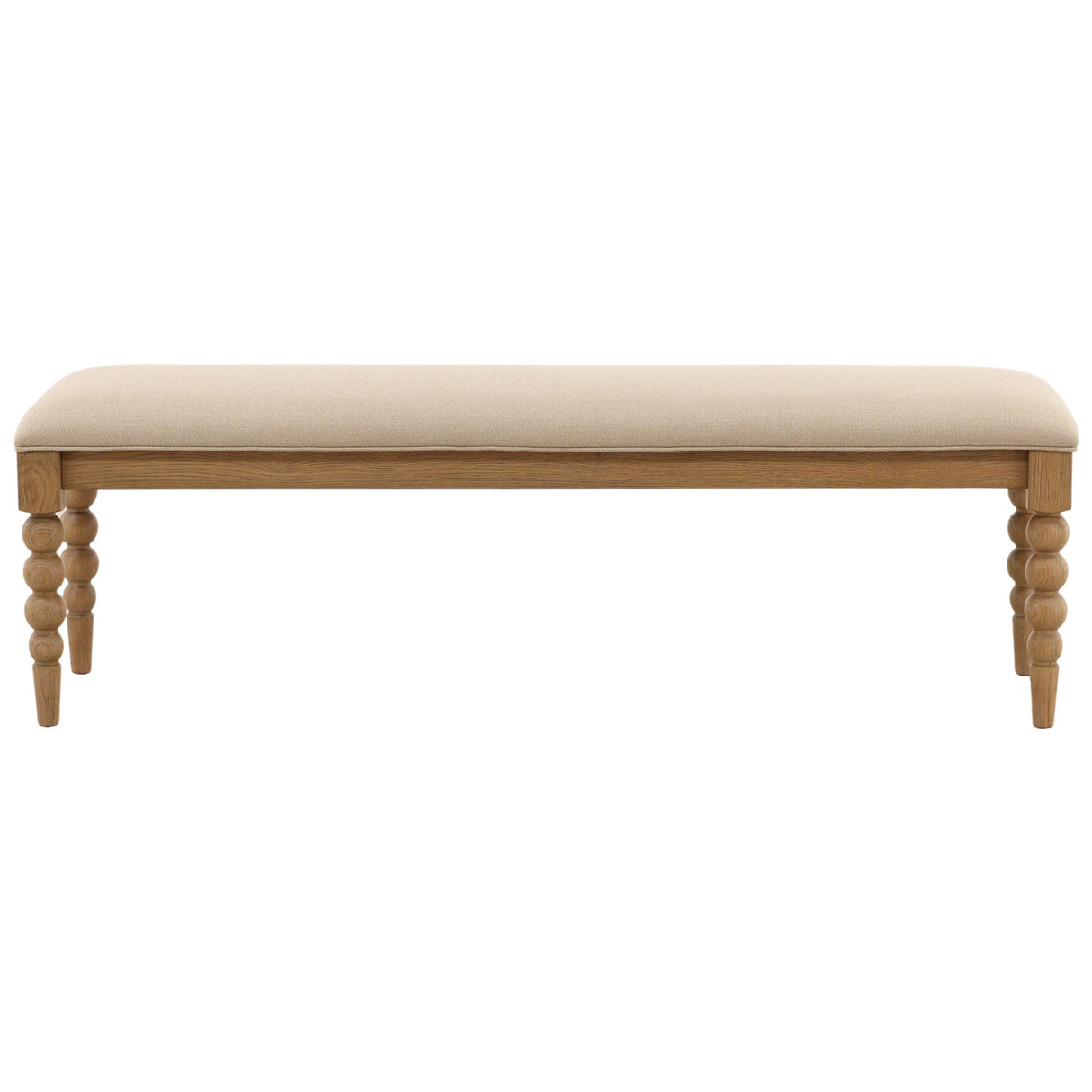 Marcellina Bench, Beige by Dovetail at Eve Furniture