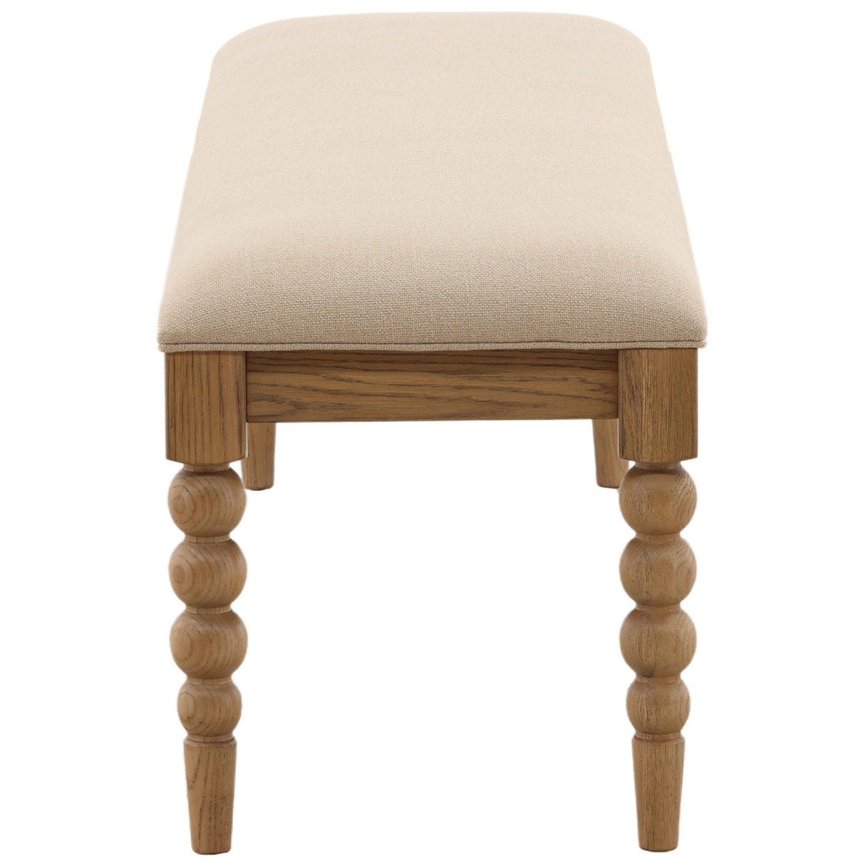 Marcellina Bench, Beige by Dovetail at Eve Furniture