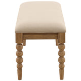 Marcellina Bench, Beige by Dovetail at Eve Furniture