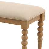 Marcellina Bench, Beige by Dovetail at Eve Furniture