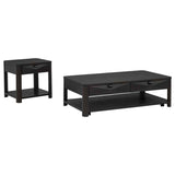 Marcelo Coffee 2-piece Table Set with Storage by Coaster at Eve Furniture