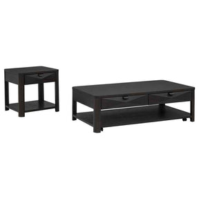 Marcelo Coffee 2-piece Table Set with Storage by Coaster at Eve Furniture