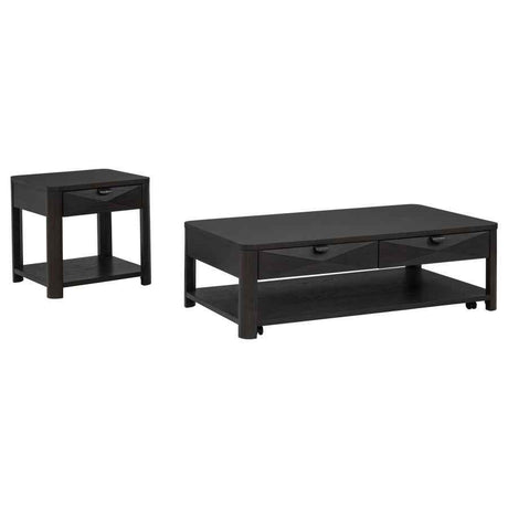 Marcelo Coffee 2-piece Table Set with Storage by Coaster at Eve Furniture