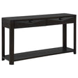 Marcelo Coffee Sofa Console Table with 2 Drawers and Shelf by Coaster at Eve Furniture