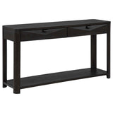 Marcelo Coffee Sofa Console Table with 2 Drawers and Shelf by Coaster at Eve Furniture