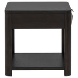 Marcelo Coffee Wood End Table with Drawer and Shelf by Coaster at Eve Furniture