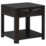 Marcelo Coffee Wood End Table with Drawer and Shelf by Coaster at Eve Furniture