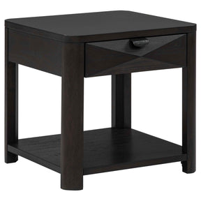 Marcelo Coffee Wood End Table with Drawer and Shelf by Coaster at Eve Furniture