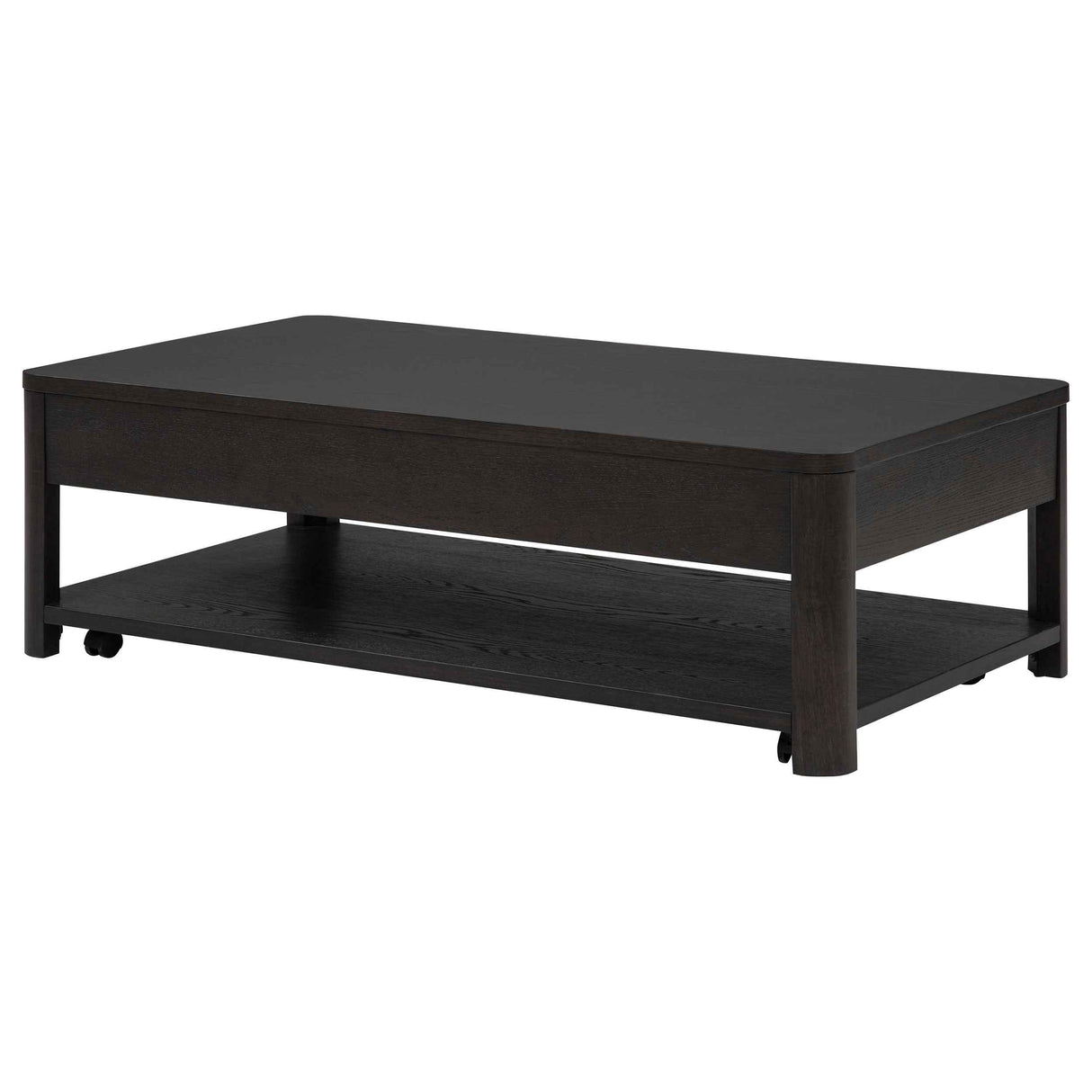 Marcelo Coffee Wood Table with 2 Drawers and Shelf by Coaster at Eve Furniture