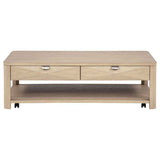 Marcelo Light Elm 3-piece Coffee Table Set with Storage by Coaster at Eve Furniture