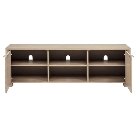 Marcelo Light Elm 71-inch TV Stand Media Console by Coaster at Eve Furniture