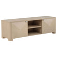 Marcelo Light Elm 71-inch TV Stand Media Console by Coaster at Eve Furniture