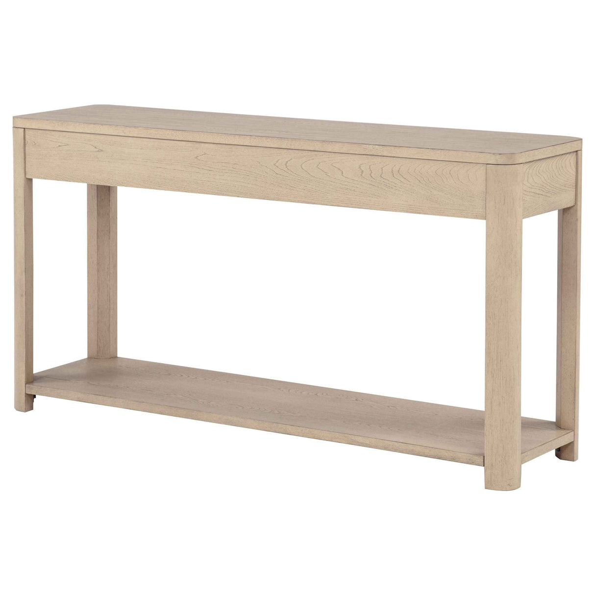 Marcelo Light Elm Sofa Console Table with 2 Drawers and Shelf by Coaster at Eve Furniture