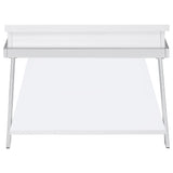 Marcia White 3-Piece High Gloss Lift Top Coffee and End Table Set by Coaster at Eve Furniture