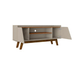 Marcus 53.14 TV Stand in Greige and Nature by Manhattan Comfort at Eve Furniture