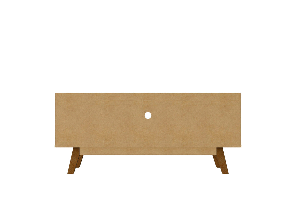 Marcus 53.14 TV Stand in Greige and Nature by Manhattan Comfort at Eve Furniture