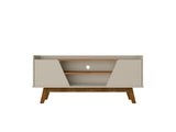 Marcus 53.14 TV Stand in Greige and Nature by Manhattan Comfort at Eve Furniture