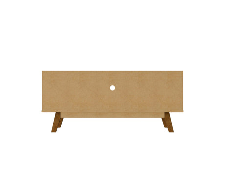 Marcus 53.14 TV Stand in Grey and Nature by Manhattan Comfort at Eve Furniture