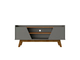 Marcus 53.14 TV Stand in Grey and Nature by Manhattan Comfort at Eve Furniture