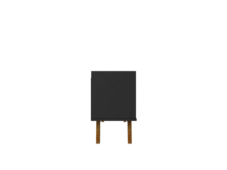 Marcus 53.14 TV Stand in Matte Black by Manhattan Comfort at Eve Furniture