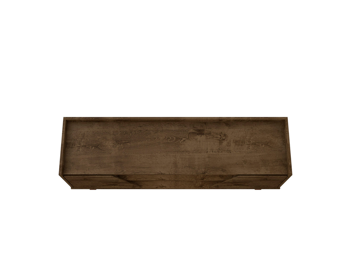 Marcus 53.14 TV Stand in Rustic Brown by Manhattan Comfort at Eve Furniture
