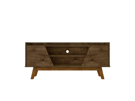 Marcus 53.14 TV Stand in Rustic Brown by Manhattan Comfort at Eve Furniture