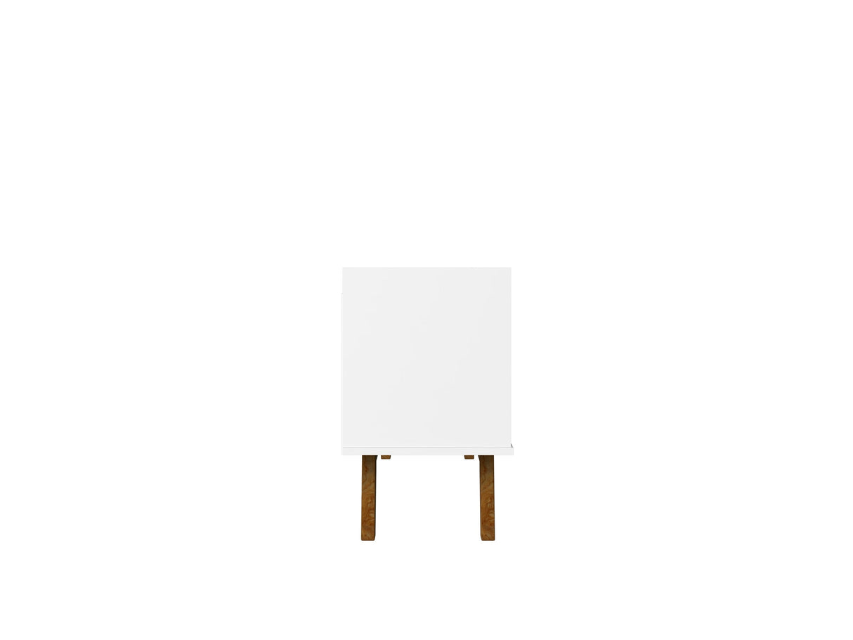 Marcus 53.14 TV Stand in White by Manhattan Comfort at Eve Furniture