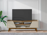 Marcus 62.99 TV Stand in Greige and Nature by Manhattan Comfort at Eve Furniture