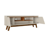 Marcus 62.99 TV Stand in Greige and Nature by Manhattan Comfort at Eve Furniture
