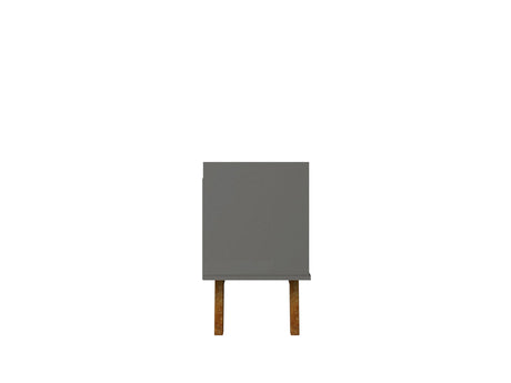 Marcus 62.99 TV Stand in Grey and Nature by Manhattan Comfort at Eve Furniture