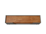 Marcus 62.99 TV Stand in Grey and Nature by Manhattan Comfort at Eve Furniture