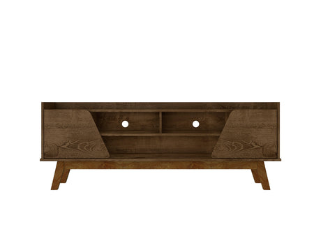 Marcus 62.99 TV Stand in Rustic Brown by Manhattan Comfort at Eve Furniture
