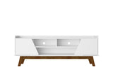 Marcus 62.99 TV Stand in White by Manhattan Comfort at Eve Furniture
