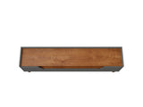 Marcus 70.86 TV Stand in Grey and Nature by Manhattan Comfort at Eve Furniture