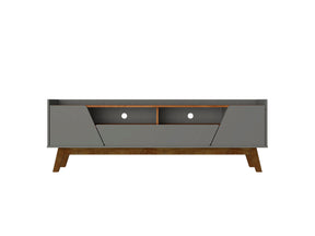 Marcus 70.86 TV Stand in Grey and Nature by Manhattan Comfort at Eve Furniture