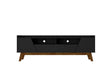 Marcus 70.86 TV Stand in Matte Black by Manhattan Comfort at Eve Furniture