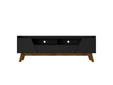Marcus 70.86 TV Stand in Matte Black by Manhattan Comfort at Eve Furniture