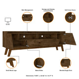 Marcus 70.86 TV Stand in Rustic Brown by Manhattan Comfort at Eve Furniture