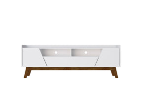 Marcus 70.86 TV Stand in White by Manhattan Comfort at Eve Furniture