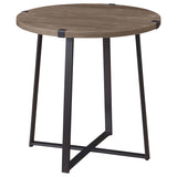 Marcus Gray Round Engineered Wood Side End Table by Coaster at Eve Furniture