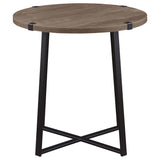 Marcus Gray Round Engineered Wood Side End Table by Coaster at Eve Furniture