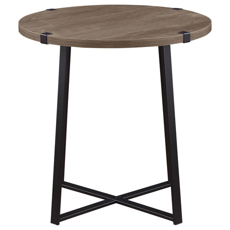 Marcus Gray Round Engineered Wood Side End Table by Coaster at Eve Furniture
