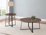 Marcus Round Engineered Wood Coffee Table Grey by Coaster at Eve Furniture