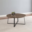 Marcus Round Engineered Wood Coffee Table Grey by Coaster at Eve Furniture