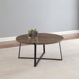 Marcus Round Engineered Wood Coffee Table Grey by Coaster at Eve Furniture