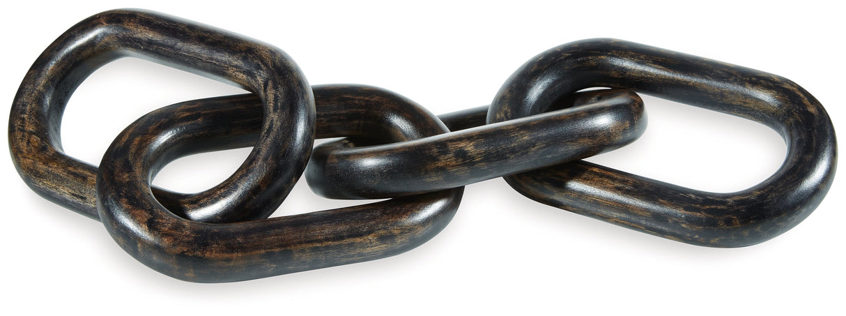 Mardelby Distressed Black Sculpture by ASHLEY FURNITURE at Eve Furniture
