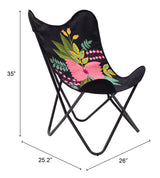 Mare Multicolor Accent Chair by Zuomod at Eve Furniture