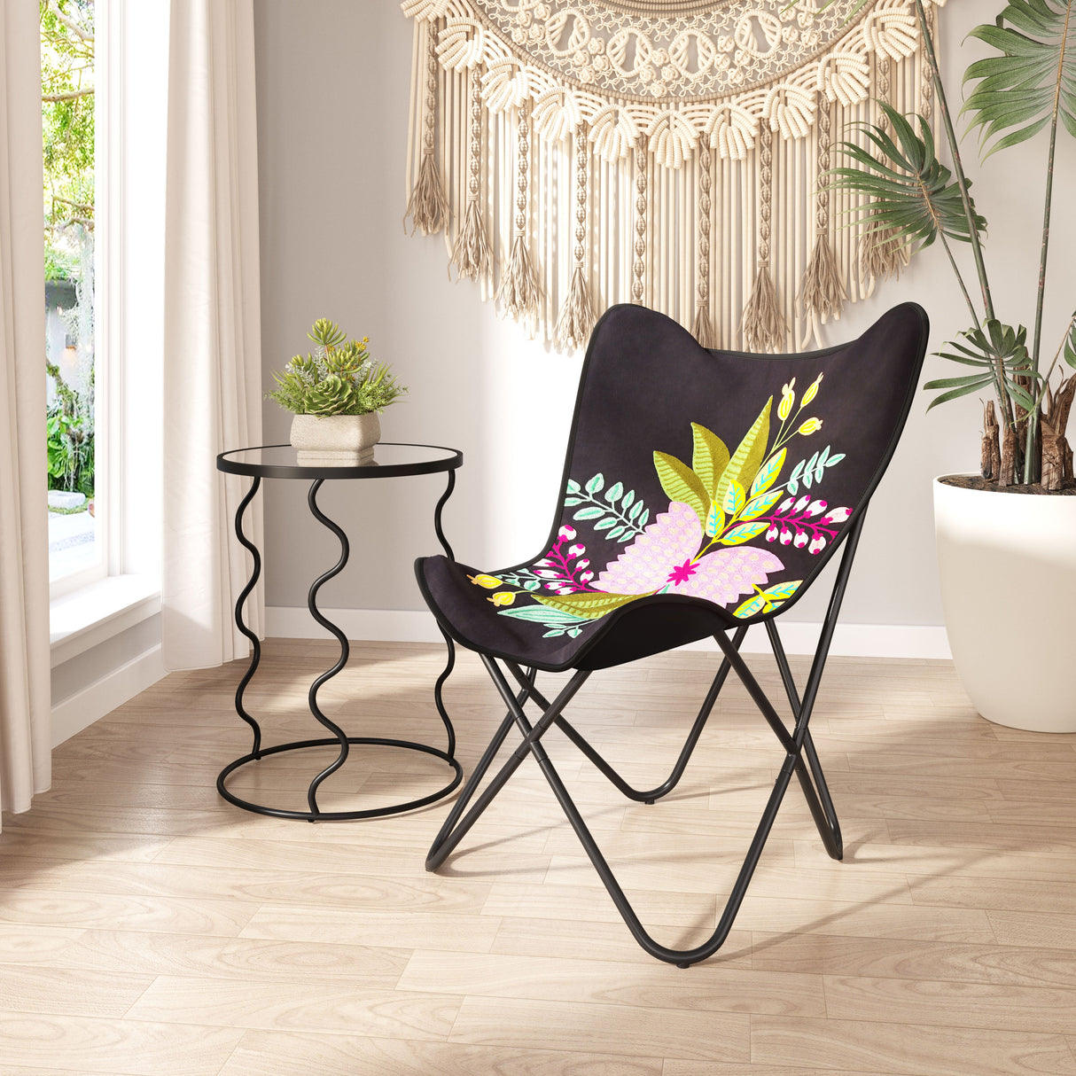 Mare Multicolor Accent Chair by Zuomod at Eve Furniture